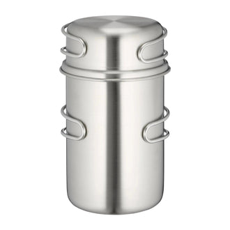 Edelstahlbecher Handle Mug Set 850 ml