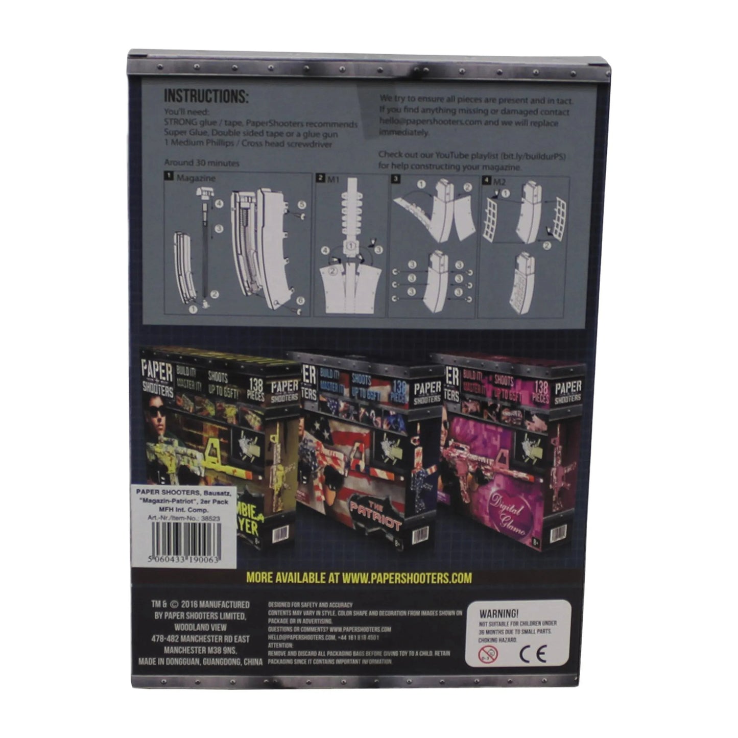 Paper Shooters Ersatzmagazin Tactician Patriot 2er Pack