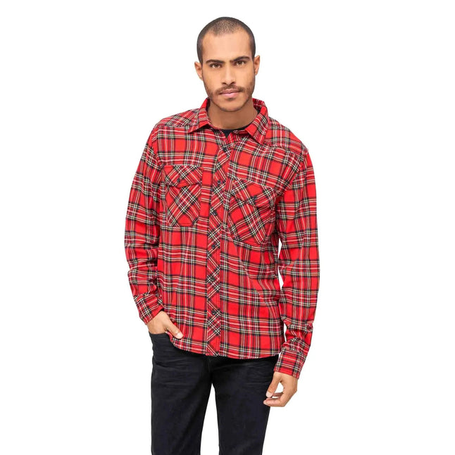 brandit-hemd-check-shirt-schwarz-grau-ansicht-13