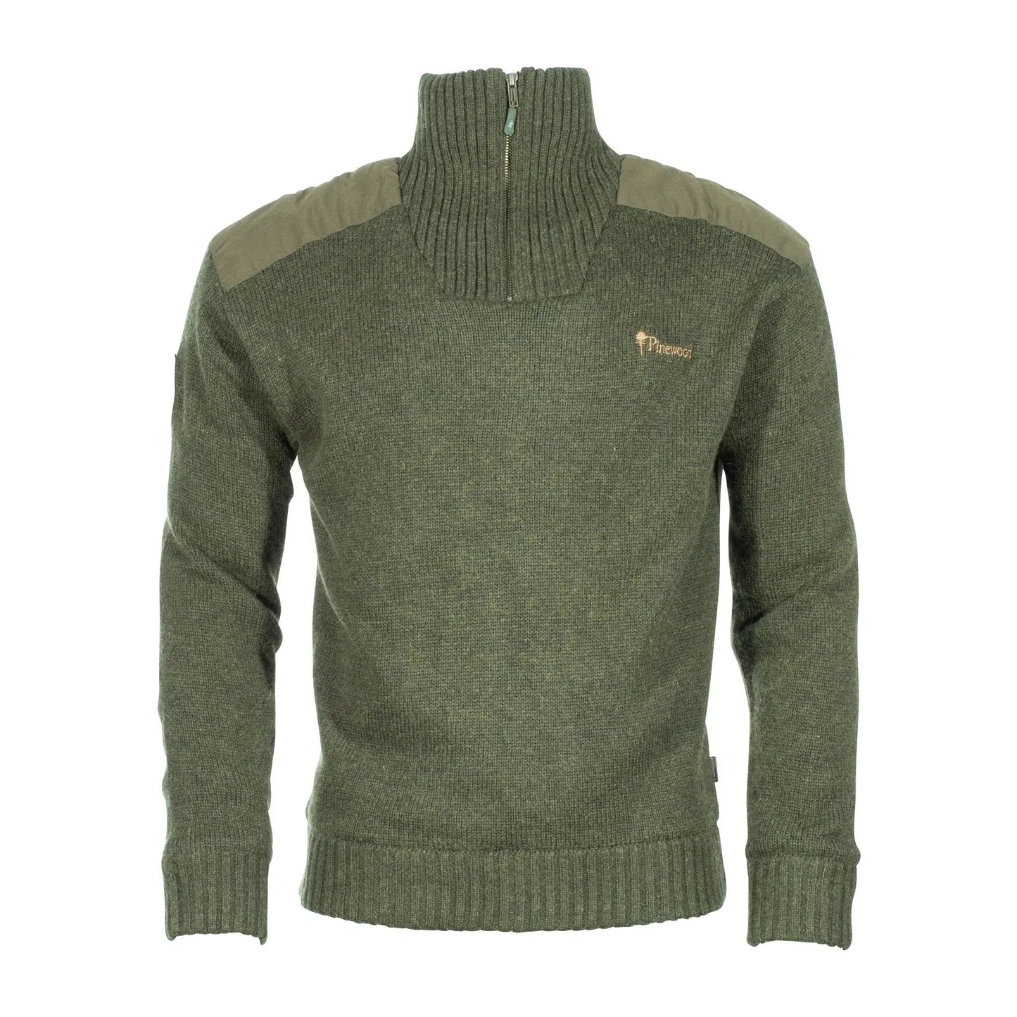 pinewood-sweater-hurricane-dark-green-melange-ansicht-1