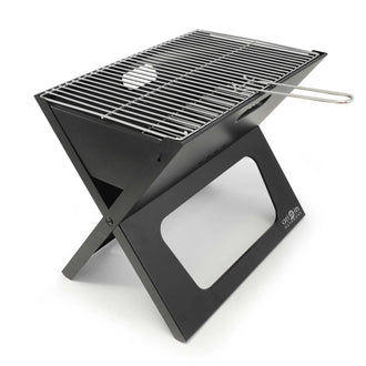 Klappgrill BBQ 47 x 29 cm schwarz