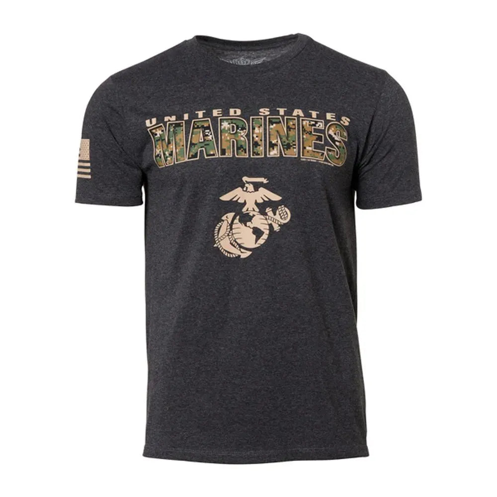 7-62-design-t-shirt-usmc-marpat-camo-text-heather-black-ansicht-1