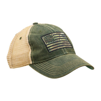 7.62 Design Cap Camo Flag Trucker Hat oliva