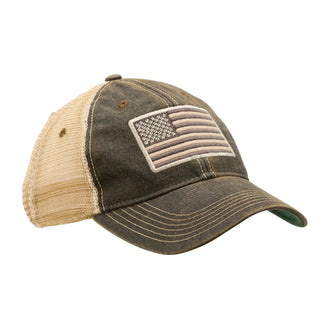 7.62 Design Cap Tactical US Flag Vintage Trucker Hat nero
