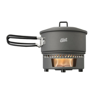 Kochset Trockenbrennstoff 1 L Aluminium hartanodisiert