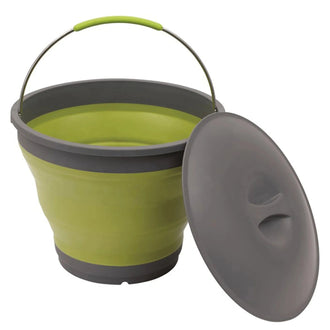 Falteimer mit Deckel Collaps Bucket lime green
