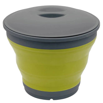 Falteimer mit Deckel Collaps Bucket lime green