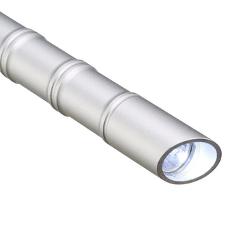 Kubotan Druckverstärker mit LED silberfarben