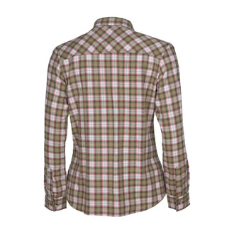 Flanellbluse Felicia grün weiß Frauen