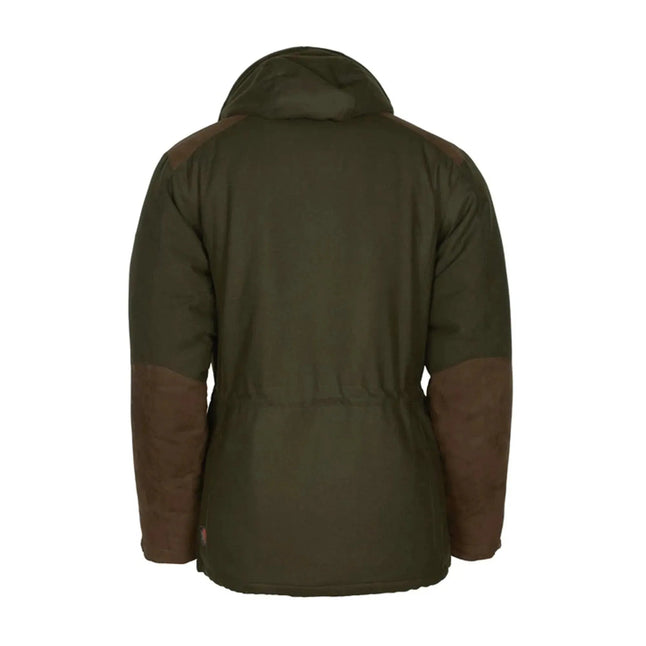 pinewood-parka-nydala-insulation-mossgreen-suede-brown-ansicht-2