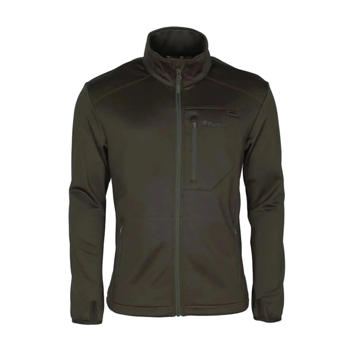 pinewood-fleecejacke-frazer-dark-mossgreen-ansicht-1