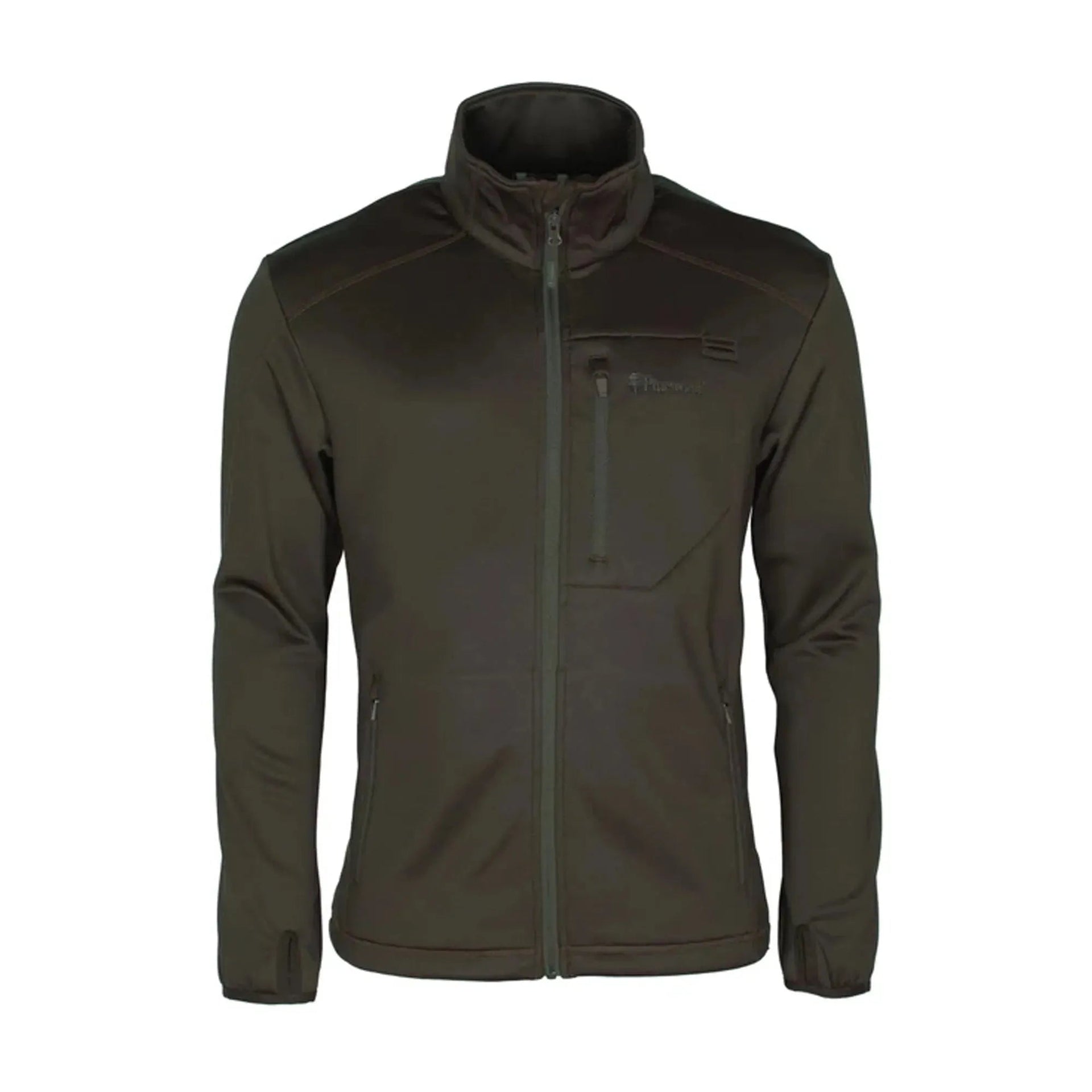 pinewood-fleecejacke-frazer-dark-mossgreen-ansicht-1