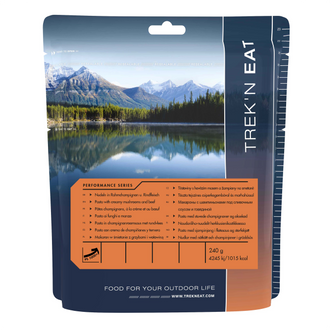 Nudeln in Rahmchampignon und Rindfleisch