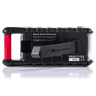 Radio de manivela para exteriores Midland ER 300 roja