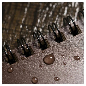 Notizblock Spiralbindung oben braun