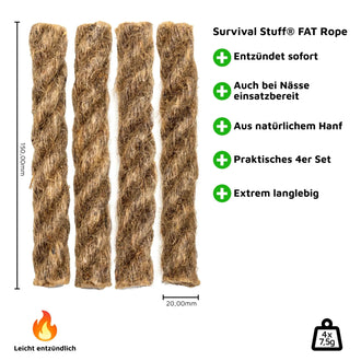 Hanfseil FAT Rope natur