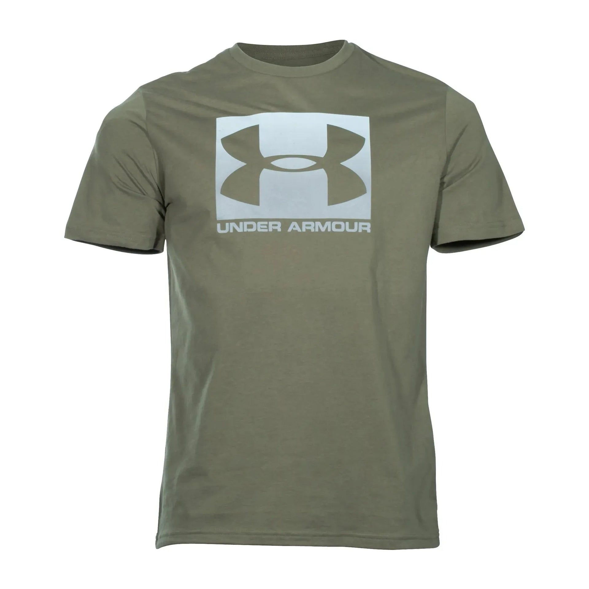 under-armour-t-shirt-boxed-sportstyle-oliv-ansicht-1