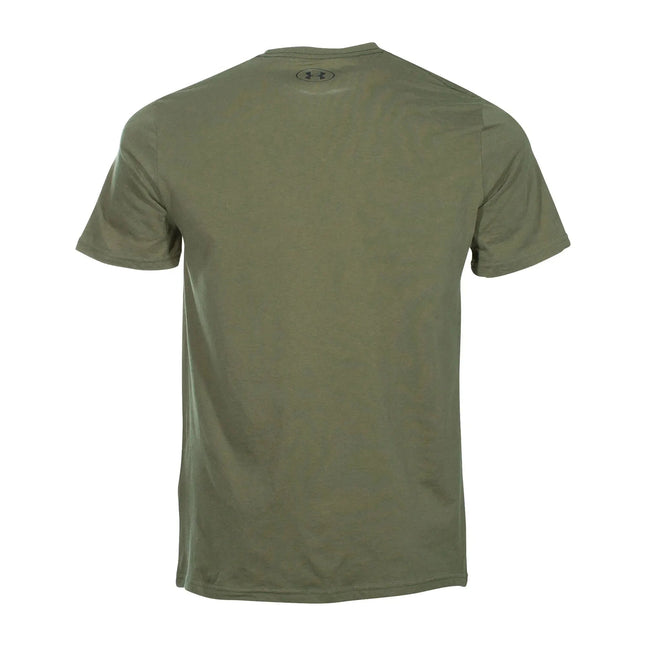 under-armour-t-shirt-sportstyle-left-chest-logo-oliv-ansicht-2