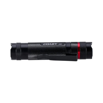 Coast flashlight G45 385 lumens black red