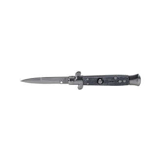 Springmesser Carbon schwarz silberfarben