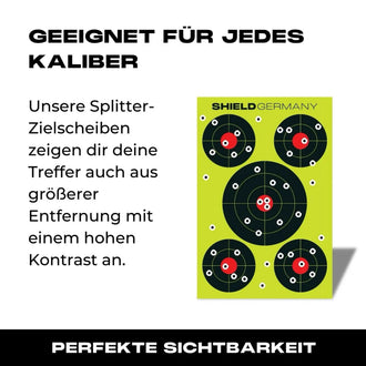 Zielscheiben SHIELD Splatter Targets 10er Pack 45x30cm - 01